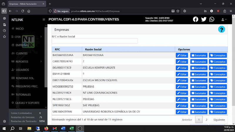 platilla NTLINK