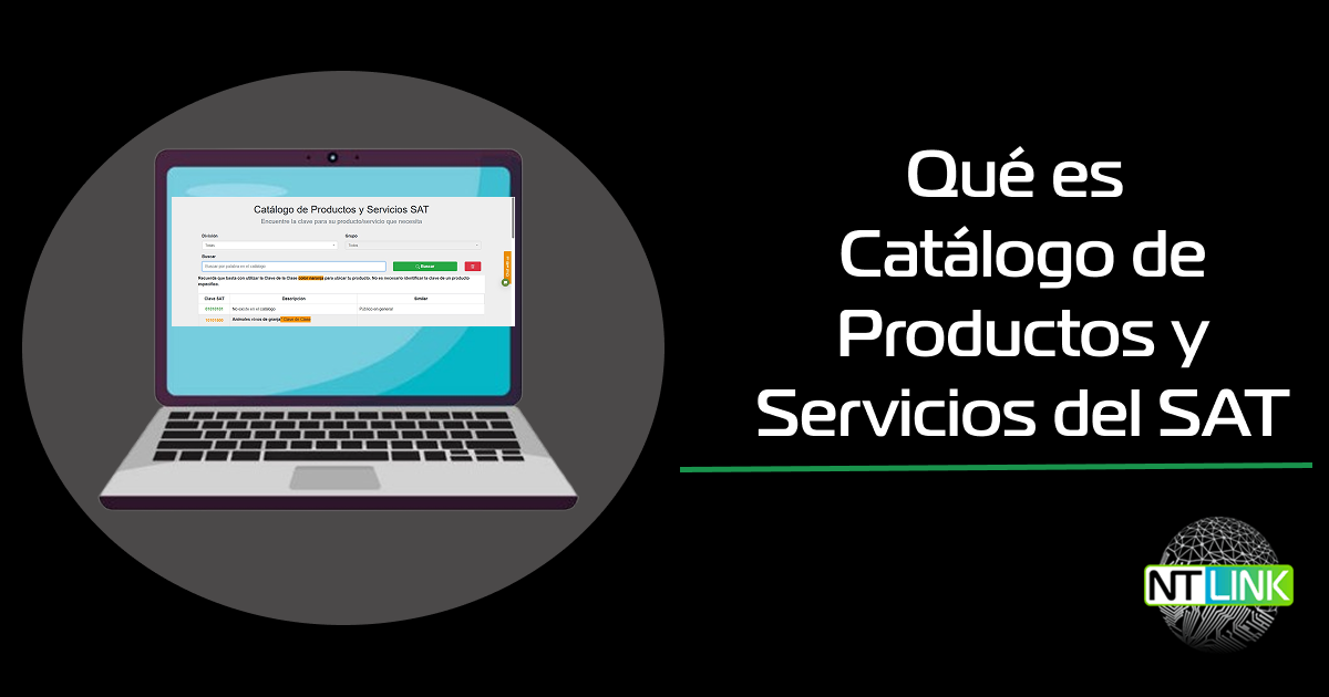 Catálogo de productos y servicios del SAT