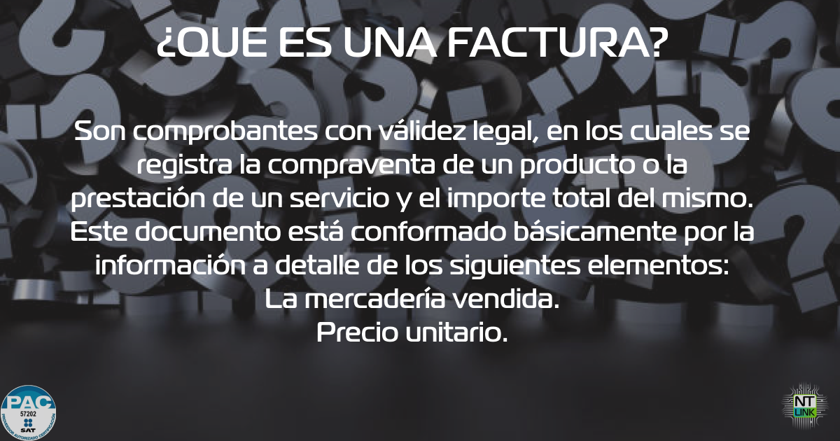 ¿Qué es una factura?