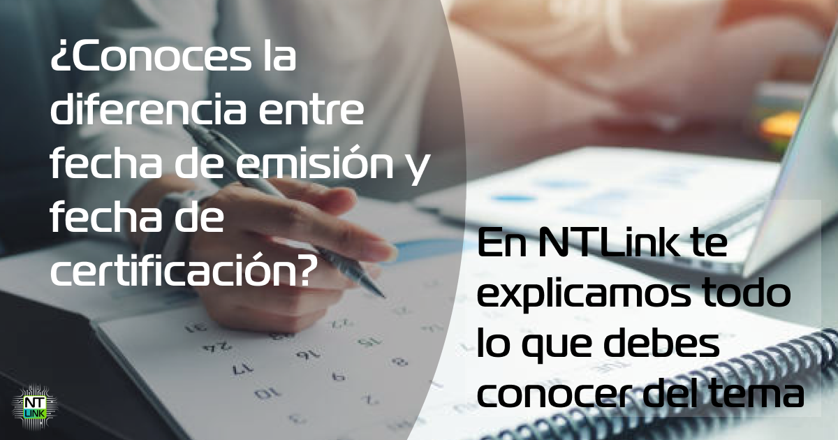 Fecha de emisión y certificación