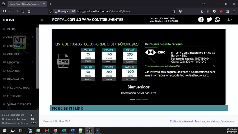platilla NTLINK