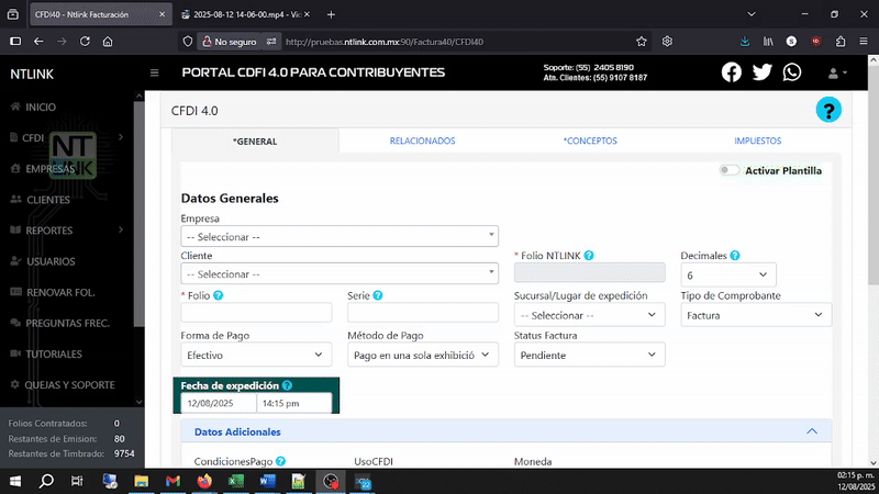 platilla NTLINK