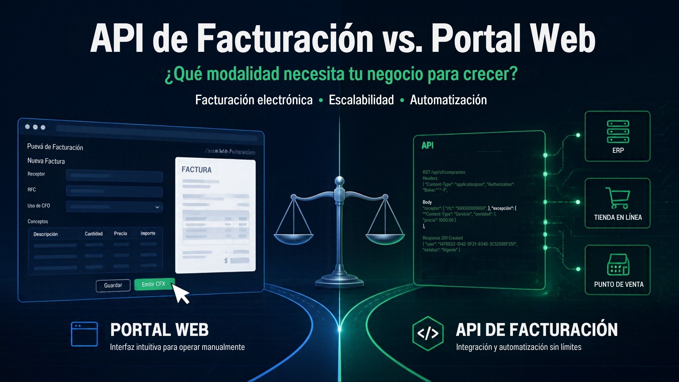 API de Facturación vs. Portal Web para escalar tu empresa